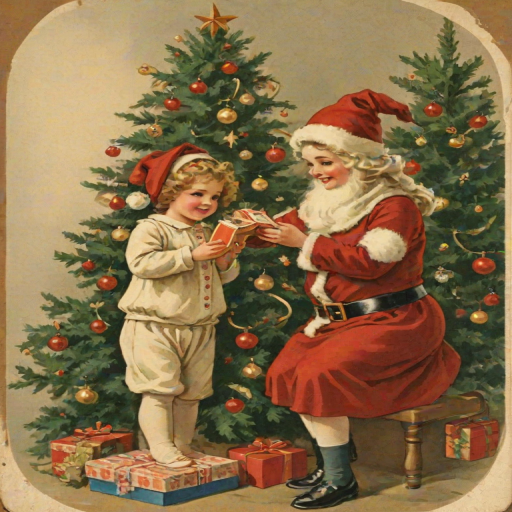 merry christmas vintage images
