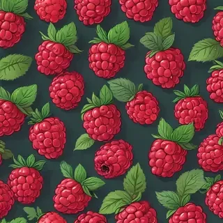 cartoon raspberry