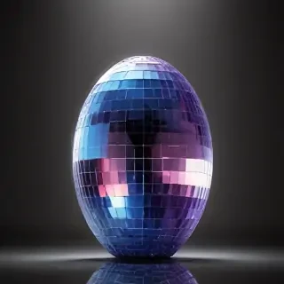 transparent disco ball