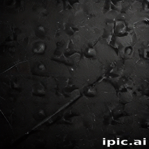 Textured Black Surface with Subtle Patterns and Intriguing Depth Details