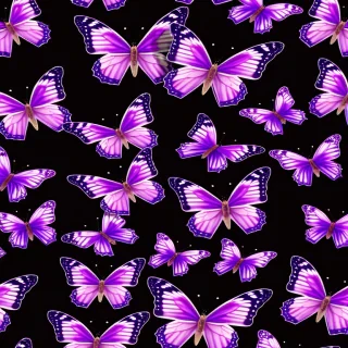 purple butterflies