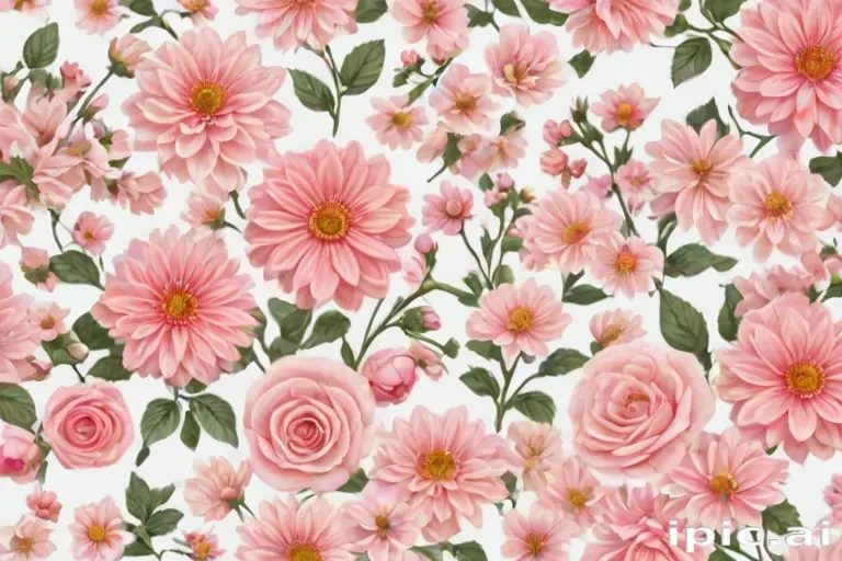 aesthetic flowers transparent background