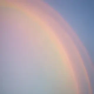 pastel coloured rainbow