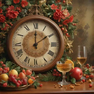 vintage new years images