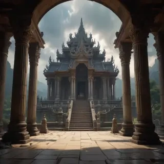 temple background