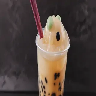 aesthetic boba tea background
