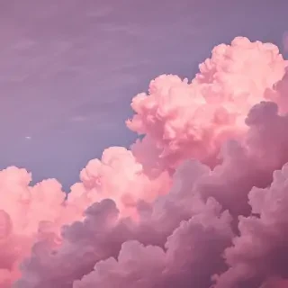 aesthetic pink clouds