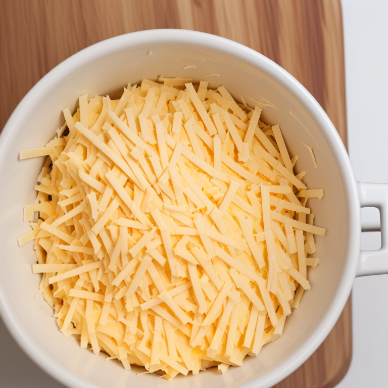 calories in 1 4 cup shredded cheese