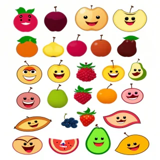 cartoon fruit