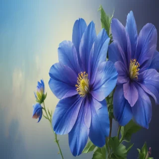 background blue flower