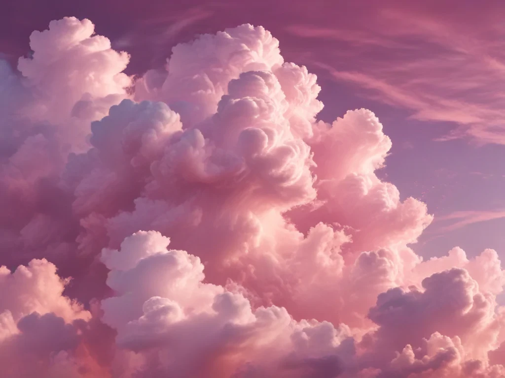 pink cloud background