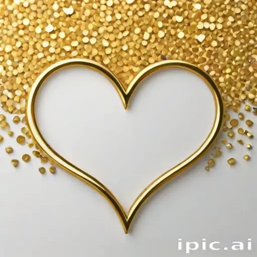 gold heart wallpaper
