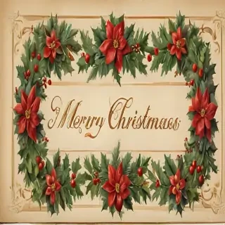 vintage merry christmas image