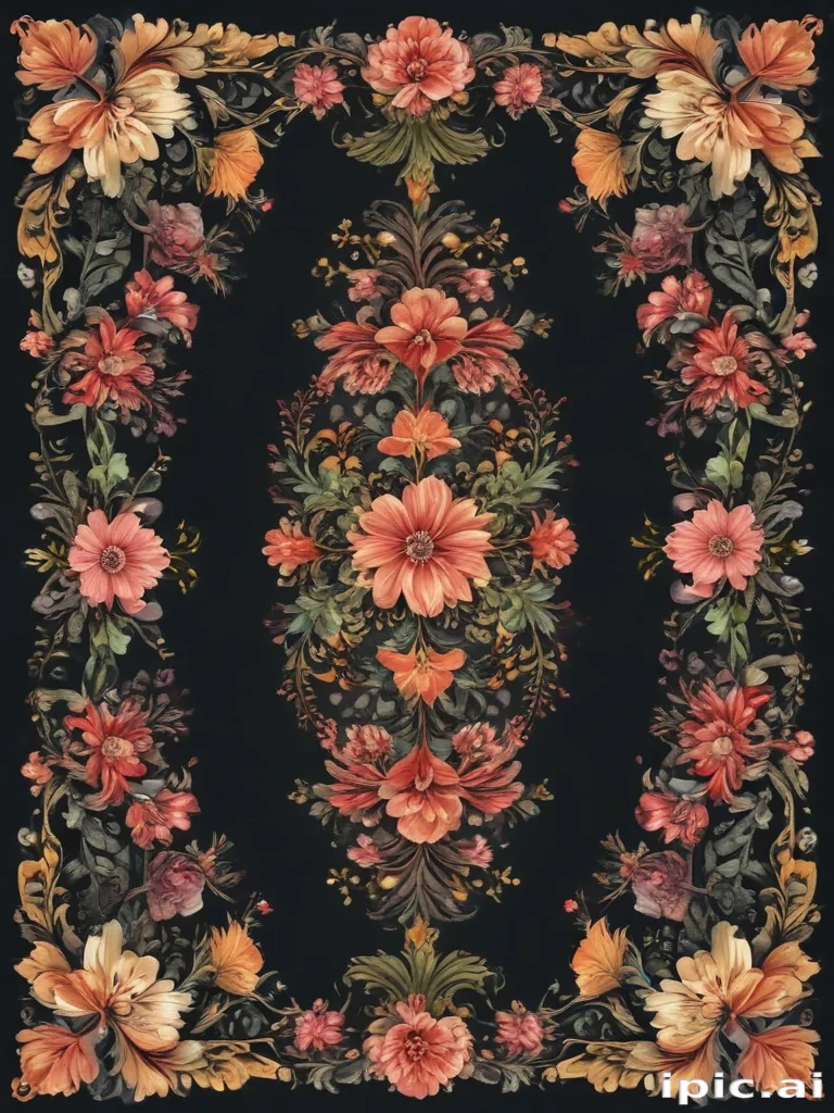 floral borders clipart
