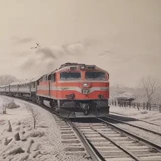 train drawing