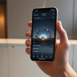 phone with hand