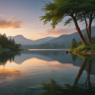 background lake