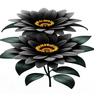 black flower png