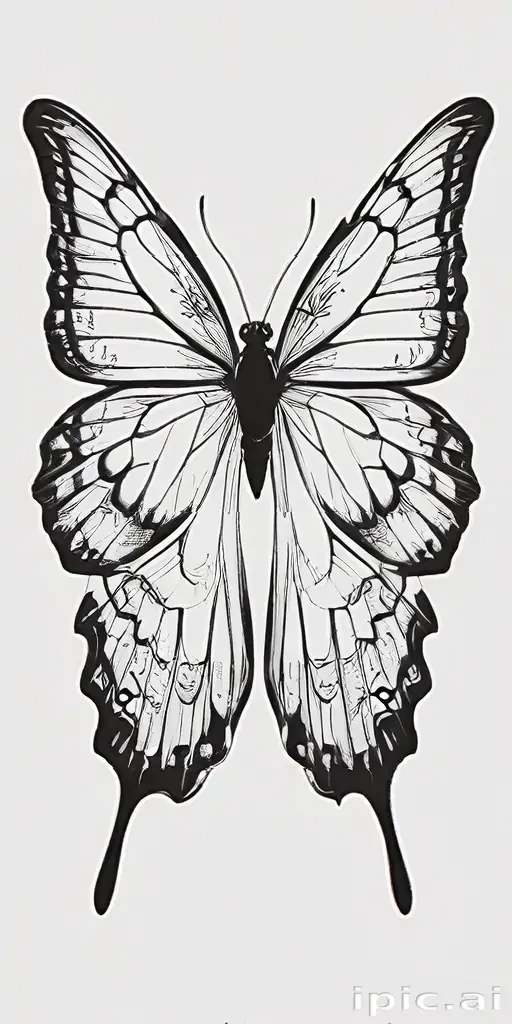 butterfly png outline