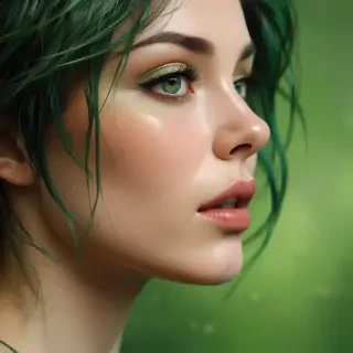 green background aesthetic