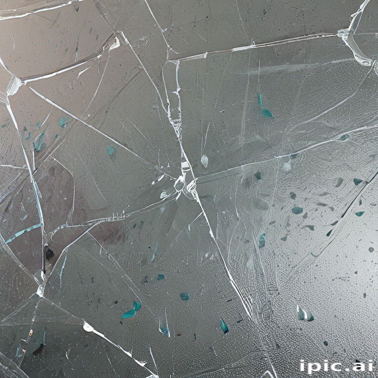 Reflected Glass Pattern Intricate Patterns of Shattered Glass Reflecting Light in Various Angles