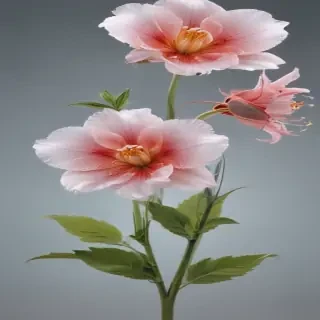 transparent flower outline
