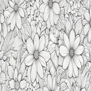 flower line art
