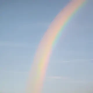 pastel coloured rainbow