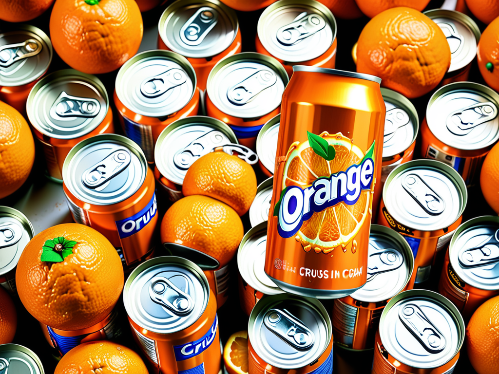orange crush in a can