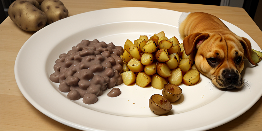 duck and potato dog food