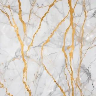 white and gold marble