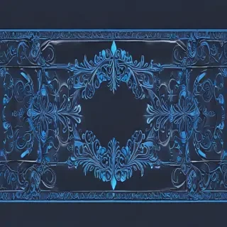 blue border design