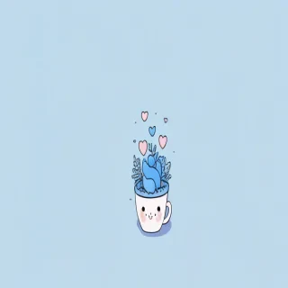 cute aesthetic blue wallpapers