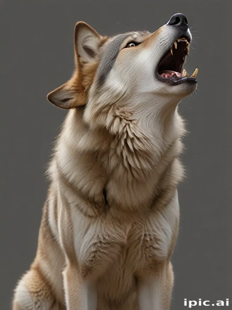 wolf howling png