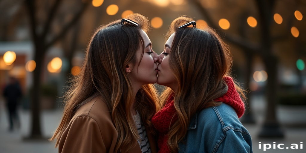 couple kissing aesthetic