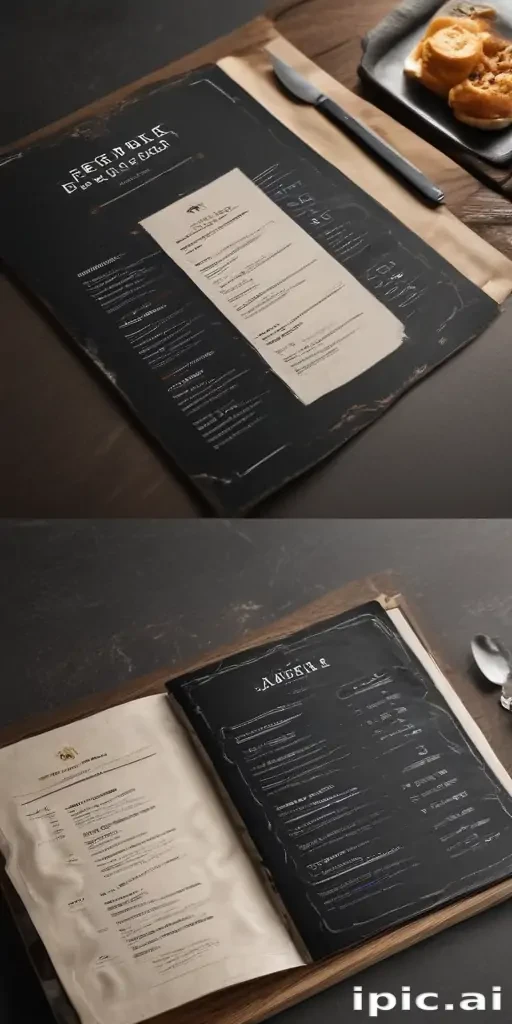 restaurant menu mockup free