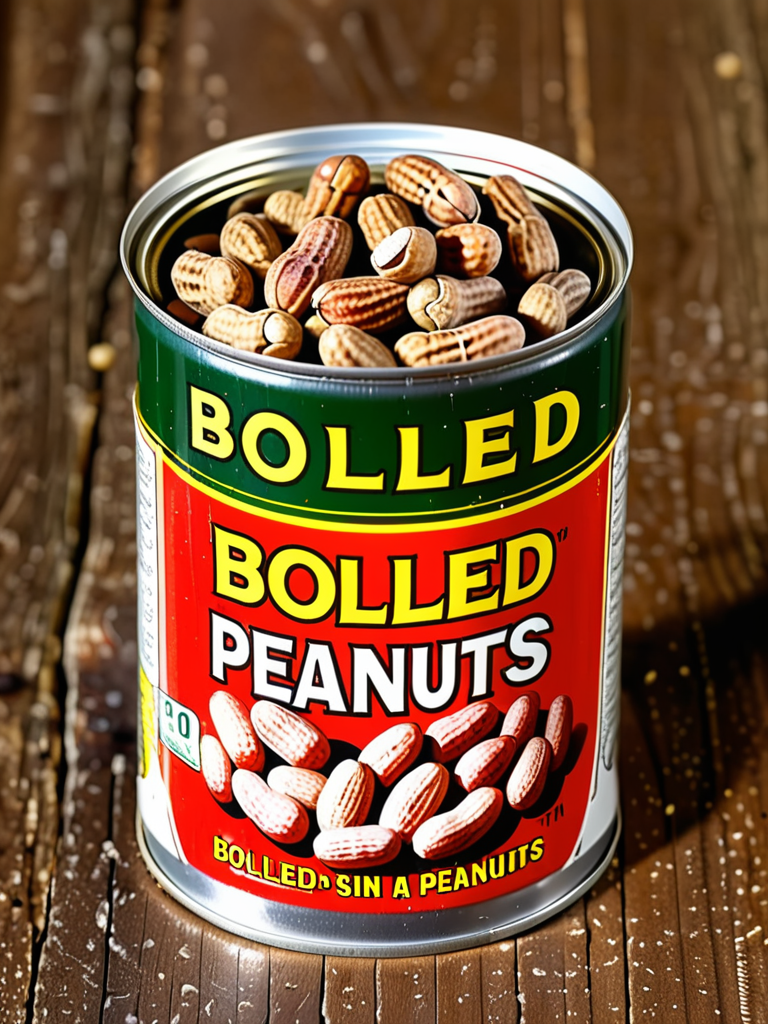 boiled peanuts in a can