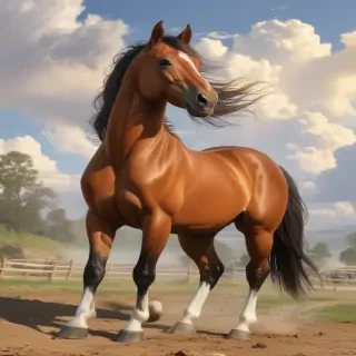 horses cartoon