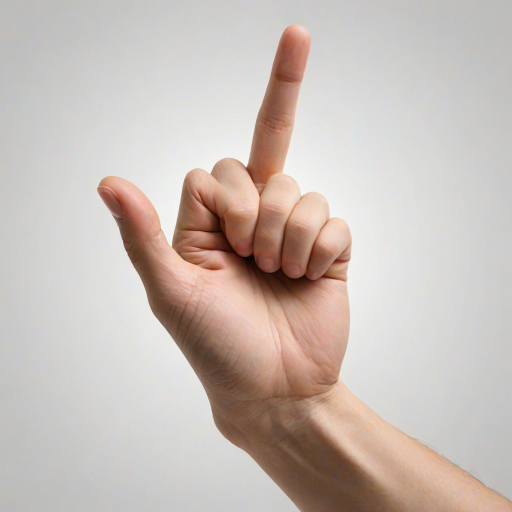 point finger png