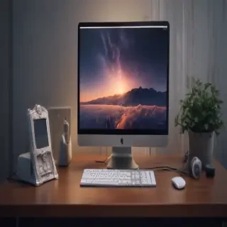 computer mockup