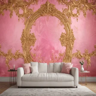 pink and gold background