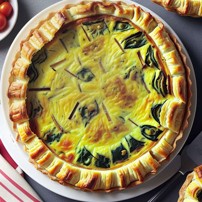 recipe for quiche with puff pastry