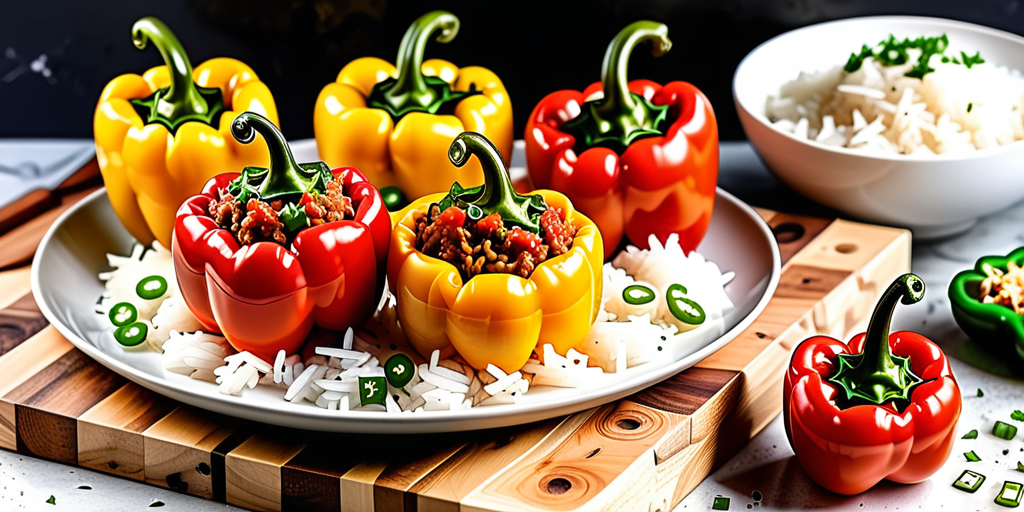 what to serve with rice stuffed peppers