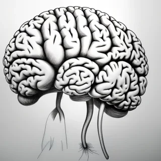pic of brain drawing