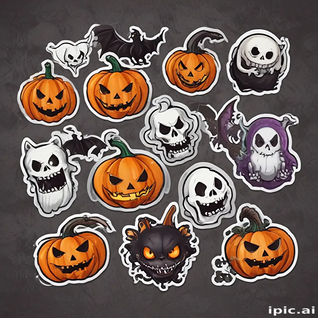 halloween stickers png