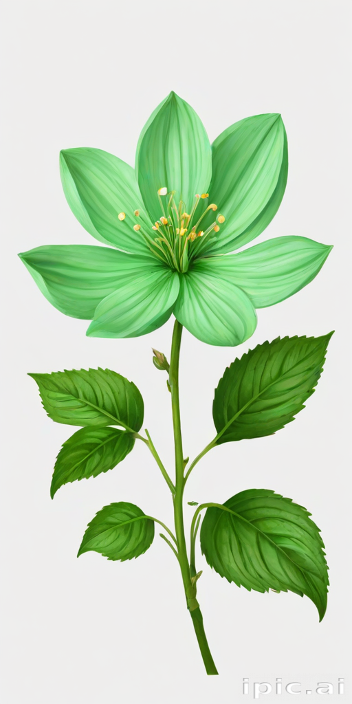 green flower png