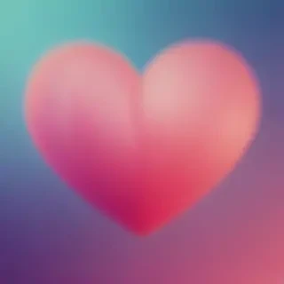 blurry heart