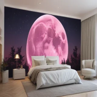 pink moon wallpaper