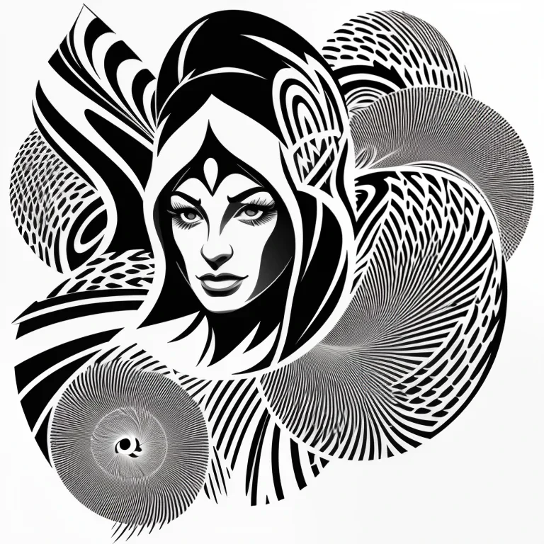 black and white vector images