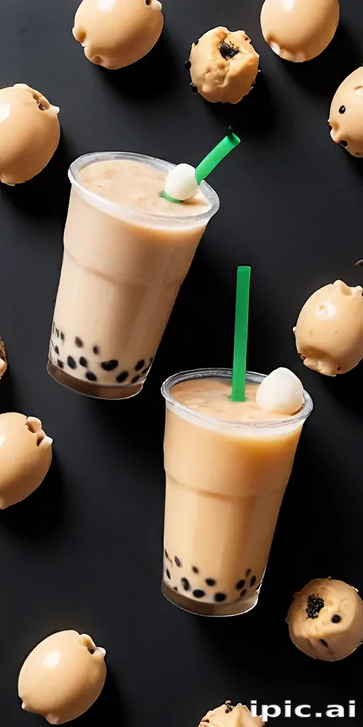 milk tea boba wallpaper